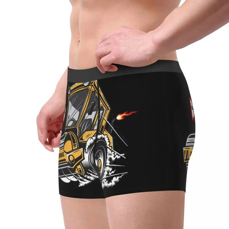 Of Steamroller With Smoke Heavy Equipment Under Men Printed Boxer Briefs Underwear Highly Breathable High Quality Birthday Gifts