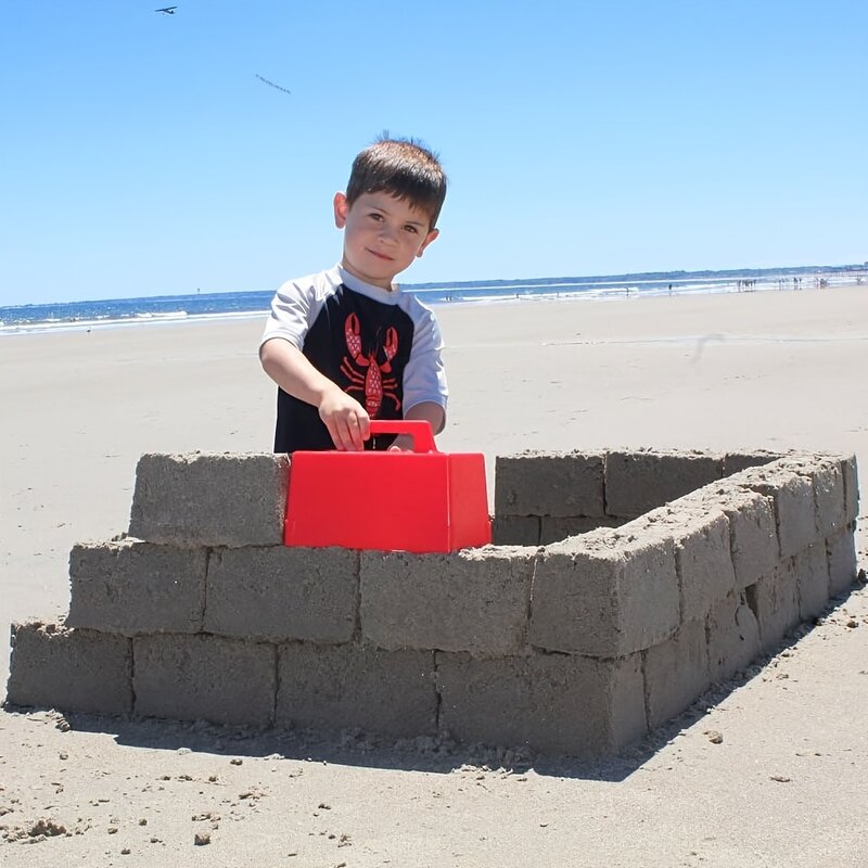 Fort Building Block, Snow Brick Maker, Sand Castle Mold, Praia e Neve Brinquedo, 4Pcs
