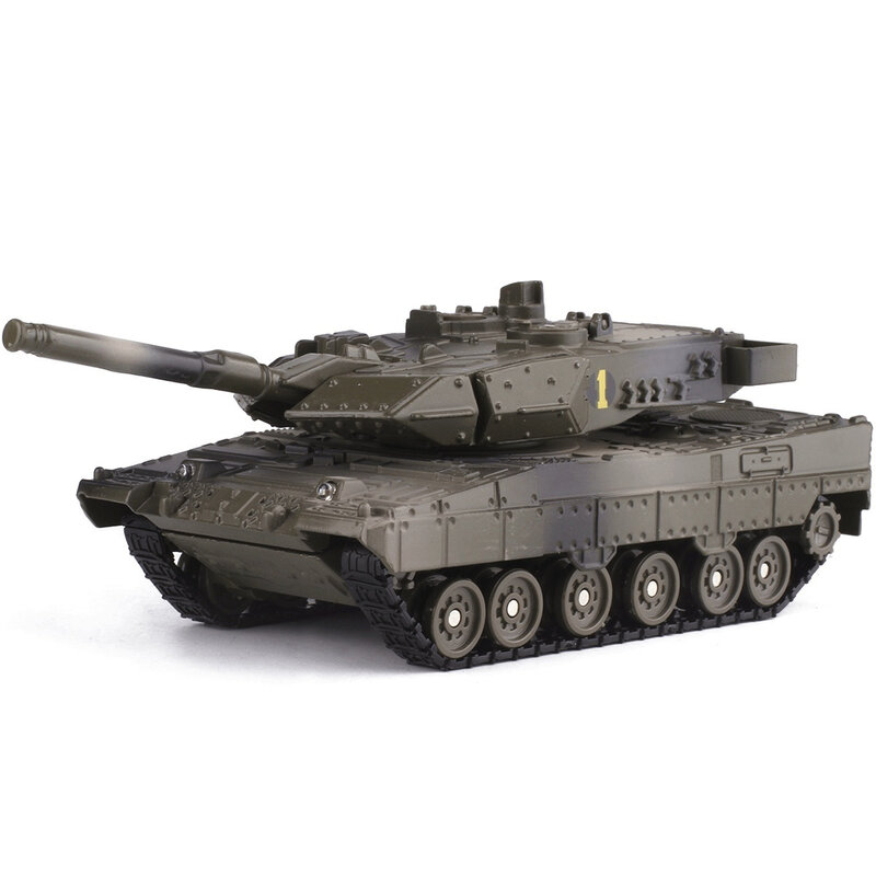 New 1:55 Gift Box 17.5x7.5x6cm Alloy Main Battle Tank Armored Vehicle Alloy Military Model Children's Toy Holiday Gift