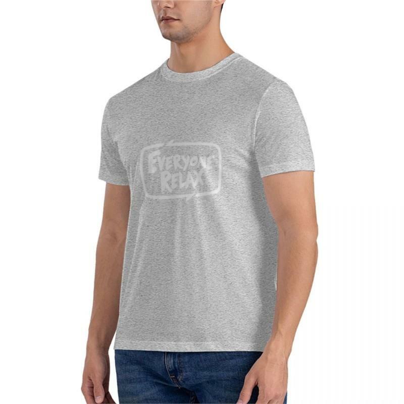 TOFOP - Everyone Relax 클래식 티셔츠, 재미있는 티셔츠, 블라우스, 면 티셔츠, 여름