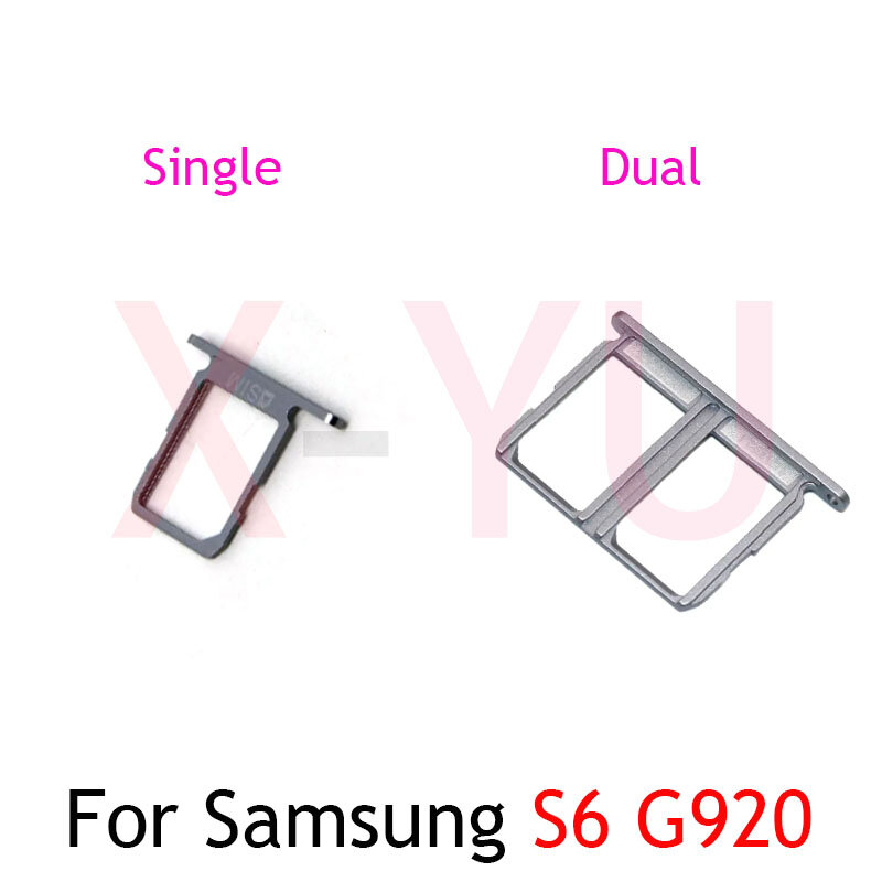 10PCS For Samsung Galaxy S6 G920 / S6 Edge G925 SIM Card Tray Holder Slot Adapter Replacement Repair Parts