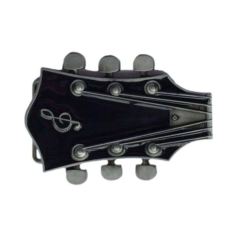 ヴィンテージメタルギター型ベルトバックル,繊細で繊細なベルトアクセサリー,ウエスタンカウボーイロックスタイル