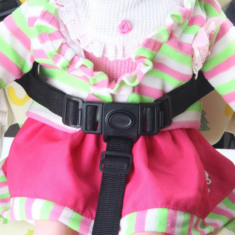 Cinture di sicurezza per sedia da pranzo per bambini cintura per sedia per l'alimentazione del bambino cintura di sicurezza per bambini a 3 punti cintura fissa per imbracatura accessori per passeggini