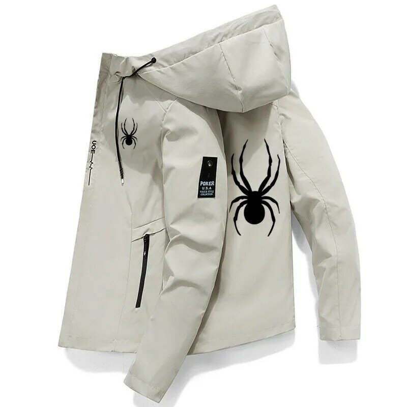 Giacca da uomo giacca sportiva da esterno stampata di alta qualità con cappuccio antivento moda per il tempo libero marca sport alpinismo ciclismo jac