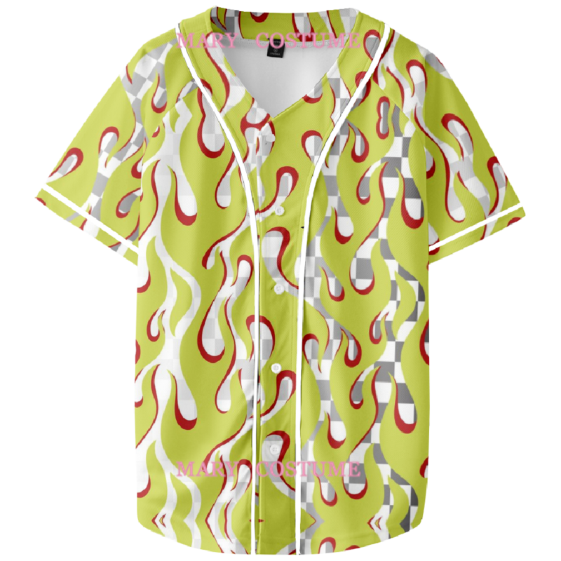 new flower personality Baseball Shirt Summer Short Sleeve Tee Shirt Unisex Jersey