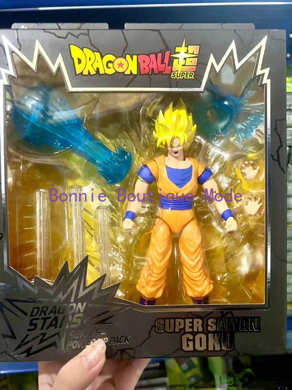 Bandai-Dragon Ball Super Saiyan Son Goku Boneca Móvel, Presente de Aniversário, Modelo de Coleção, Original, Em estoque