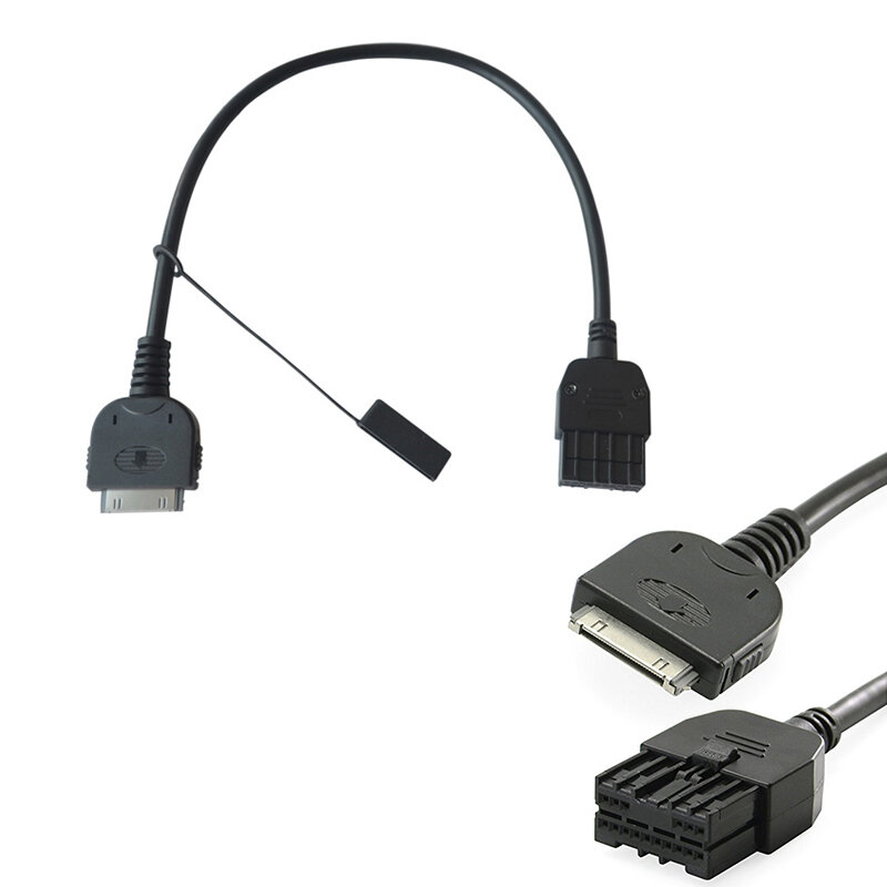 Nowy czarny kabel wejściowy interfejsu Aux pasuje do Infiniti Nissan Ipod 284H2-Zt50A