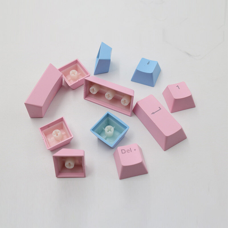 104 Stück DIY mechanische Tastatur Tasten kappen Set OEM Hintergrund beleuchtung einfarbig abs rosa weiß Tasten kappe für 61/Schlüssel Kirsche mx Tasten kappe