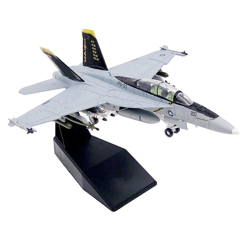 1:100 FA-18F Fighter Aircraft Model with Base Plane Model Gift for Adult and Kids Decoration