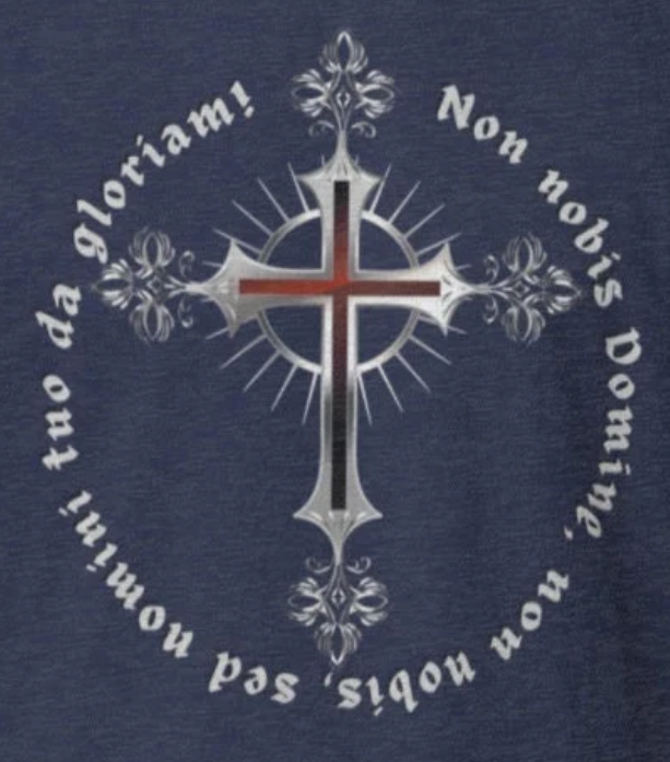 Kaus Pria Kasual Lengan Pendek Leher-o Katun 100% Ksatria Templar Cross And Creeds Langka Religius Christian Cruader