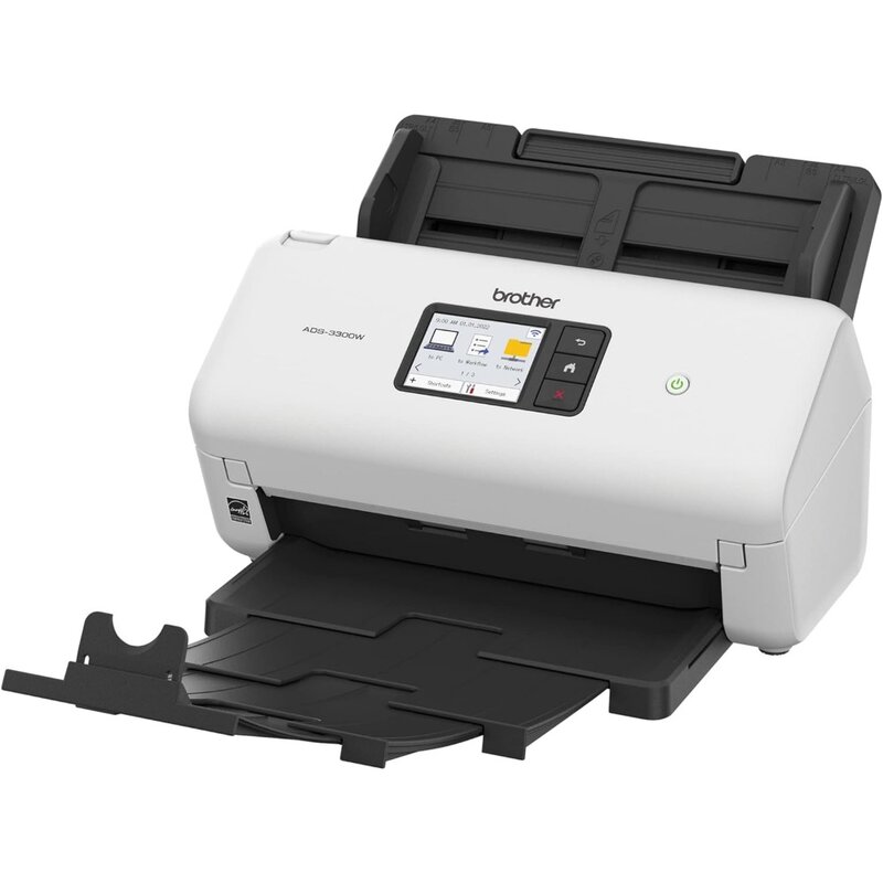 Brother-escáner de escritorio inalámbrico ADS-3300W, pantalla táctil de 2,8 pulgadas, alta velocidad, escanea hasta 40 ppm1