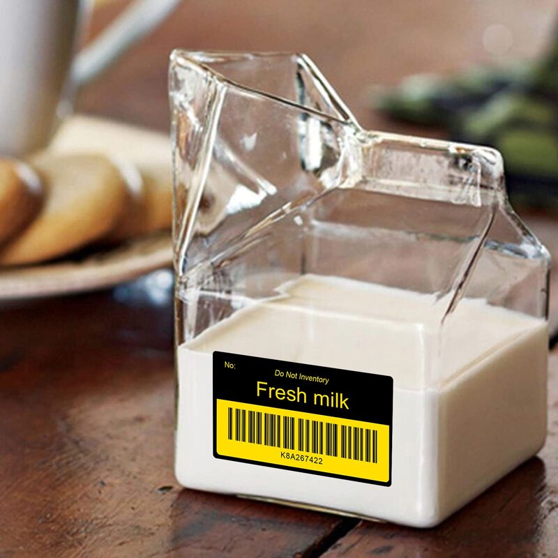 Direct Thermal Labels Yellow cOLOR Shipping Thermal Stickers Multi-Purpose Square Self-Adhesive Label for 30-100mm Label Printer