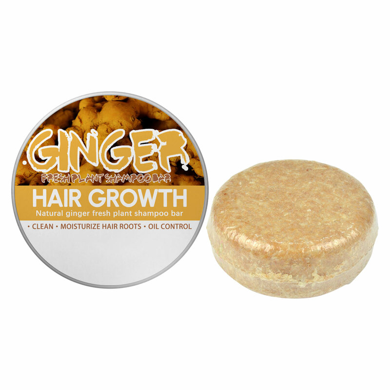Champô do cuidado do cabelo do gengibre, sabão macio delicado do cabelo para promover o crescimento saudável do cabelo