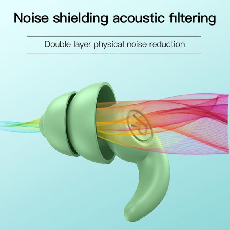 Waterproof Ear Plugs Noise Proof Earplug Silicone Sleeping Swimming Diving Surf Soft Comfort Earplugs Ear Protection Accessories