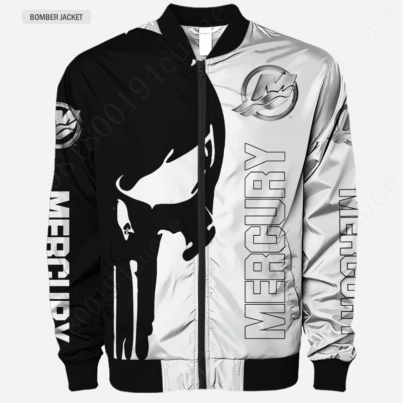 Mercury-Chaqueta Bomber para hombre, ropa Techwear, uniforme de béisbol, abrigos gruesos, cortavientos 3D, Parkas Harajuku