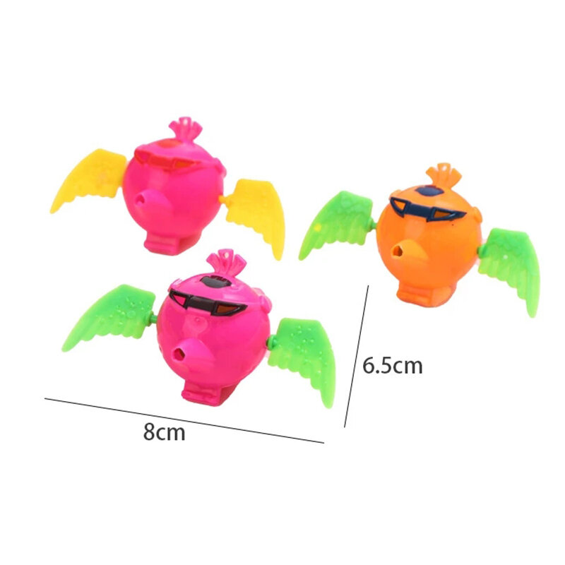 10 buah peluit burung lucu kreatif dengan sayap yang dapat diputar mainan hal baru lucu bersiul mainan burung Festival hadiah pesta anak-anak