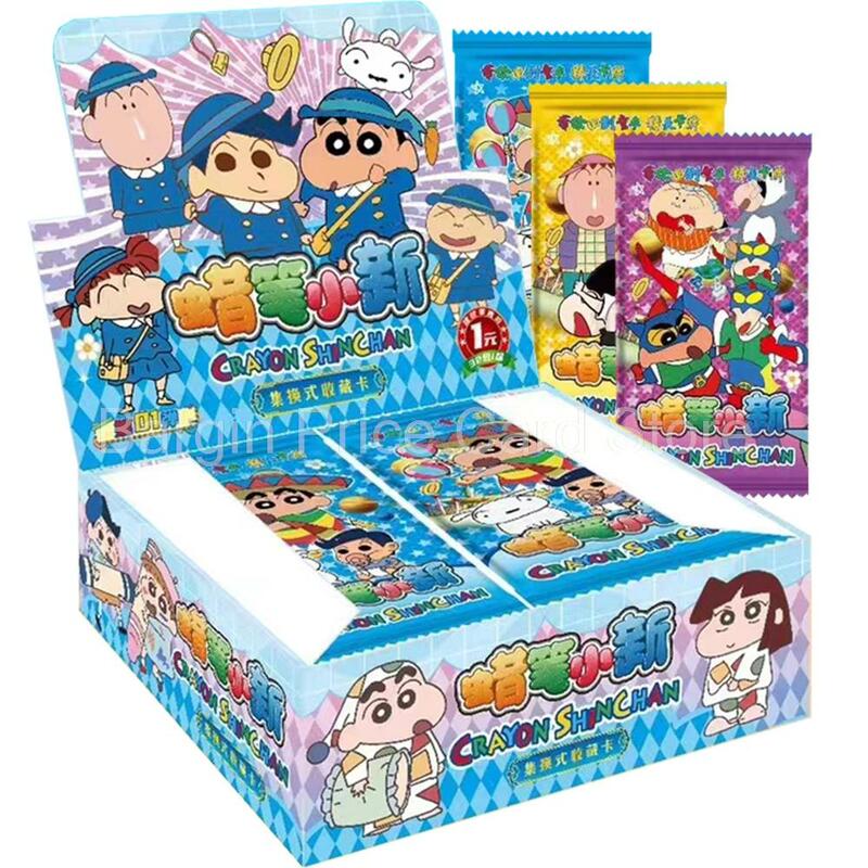 2023 Buntstift Shin-Chan Sammel karte Laser Doraemon Karte Geschenk Buntstift kleine Sammlung Cartoon Frühlings tag Verteidigung Team Karte Geschenk