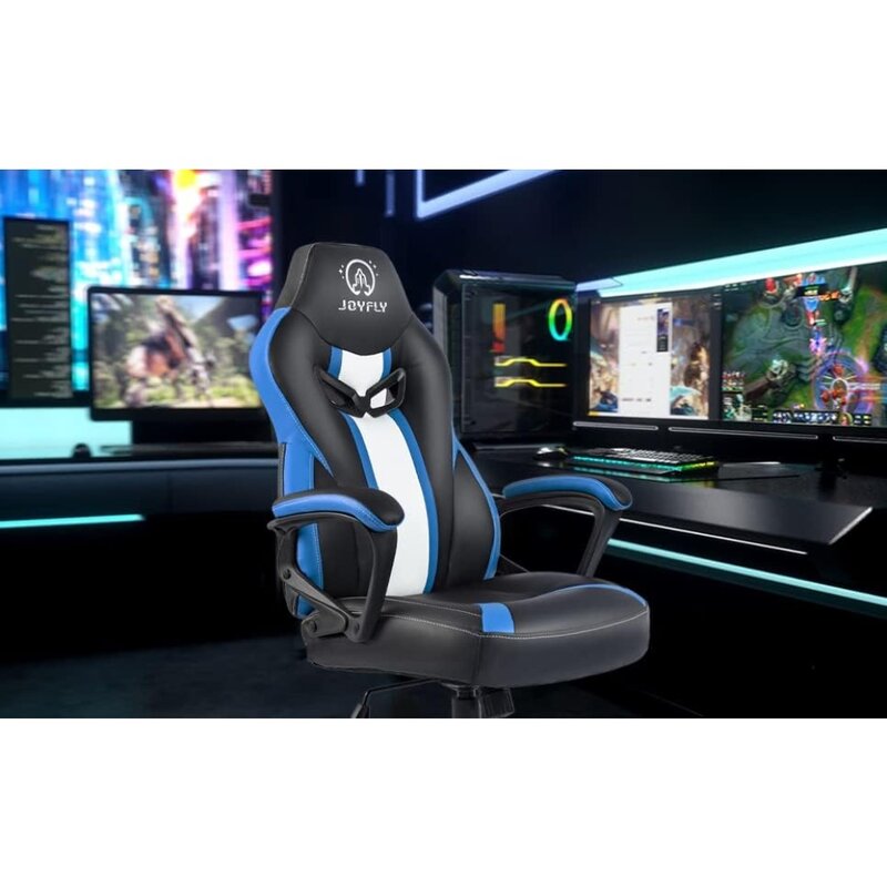 Chaise de gaming ergonomique pour adultes et adolescents, chaise d'ordinateur, PC, bureau, course