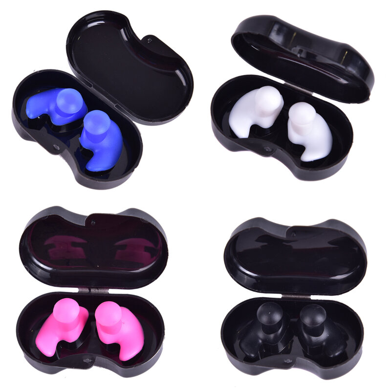 Bouchons d'oreille en silicone réutilisables multifonctions avec boîte de rangement, réduction du bruit de vol, insonorisation du sommeil, suppression du bruit