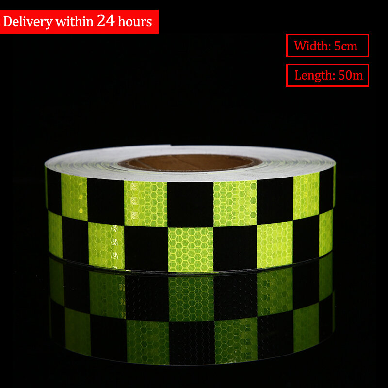 Reflective Adhesive Tape Square Stickers Decal Car Night Cycling Safety Reflector Tapes