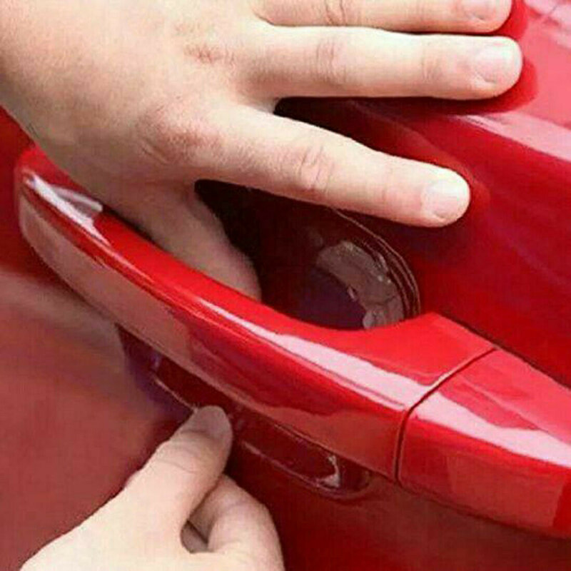 Voor Bmw E46 Universele 8Pcs Onzichtbare Duidelijke Autodeur Handvat Verf Kras Beschermer Folie Folie Automotive Goederen