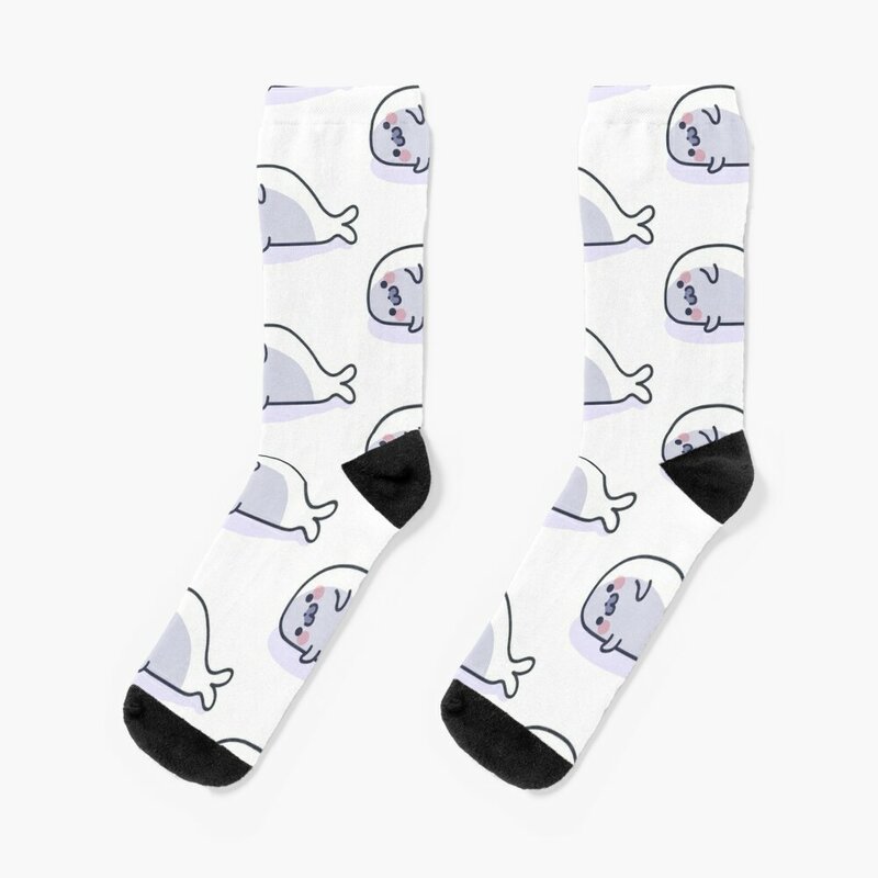 Lazy Seal Socken farbig lose coole helle Strumpfband Socken für Männer Frauen