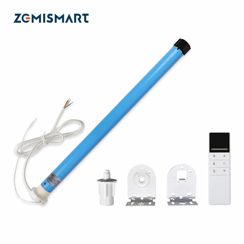 Zemismart-Moteur d'ombrage intelligent Tuya WiFi pour tube de 30mm, commande vocale Alexa, Google Home, moteur électrique 1,1 Nm, stores, obturateur