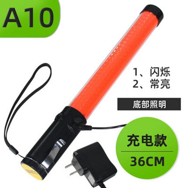 Bastón de advertencia de tráfico recargable, 26/36cm, 1 unidad Barra luminosa LED Flash stick Indicador nocturno de mano