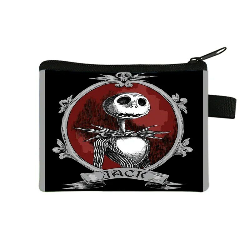 The Nightmare Before Christmas Coin Purse Female Wallets Portable ID Card Holders Children's Key Storage Bag Birthday Gifts