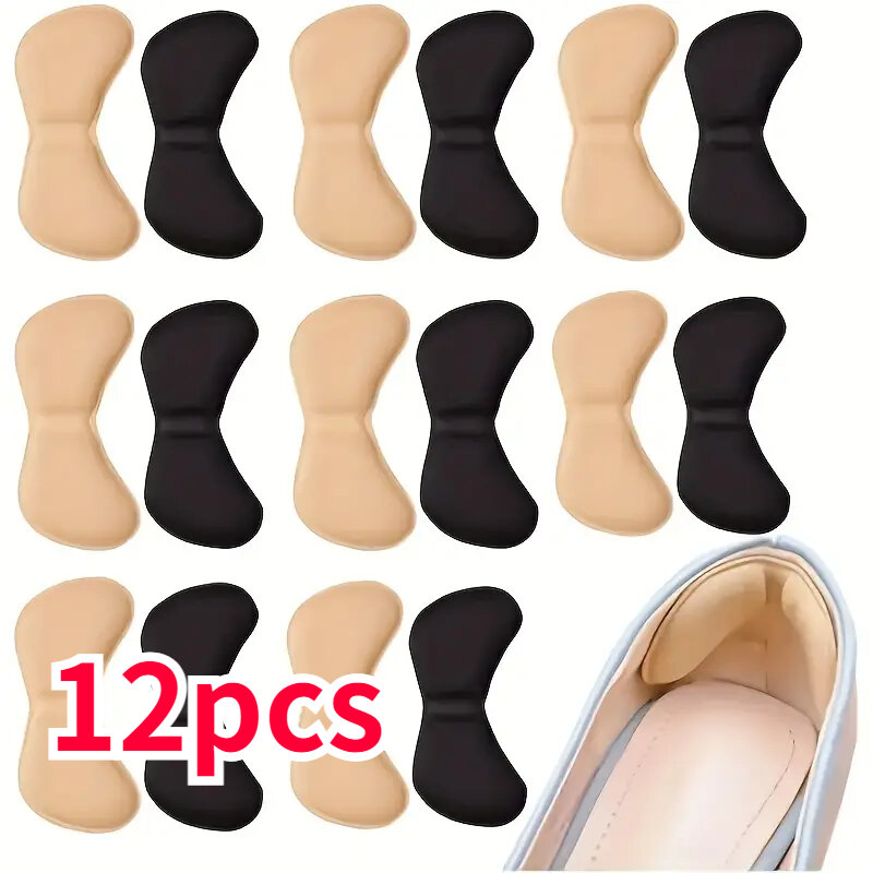 6Pairs Heel Insoles Patch Pain Relief Anti-wear Cushion Pads Feet Care Heel Protector Adhesive Back Sticker Shoes Insert Insole