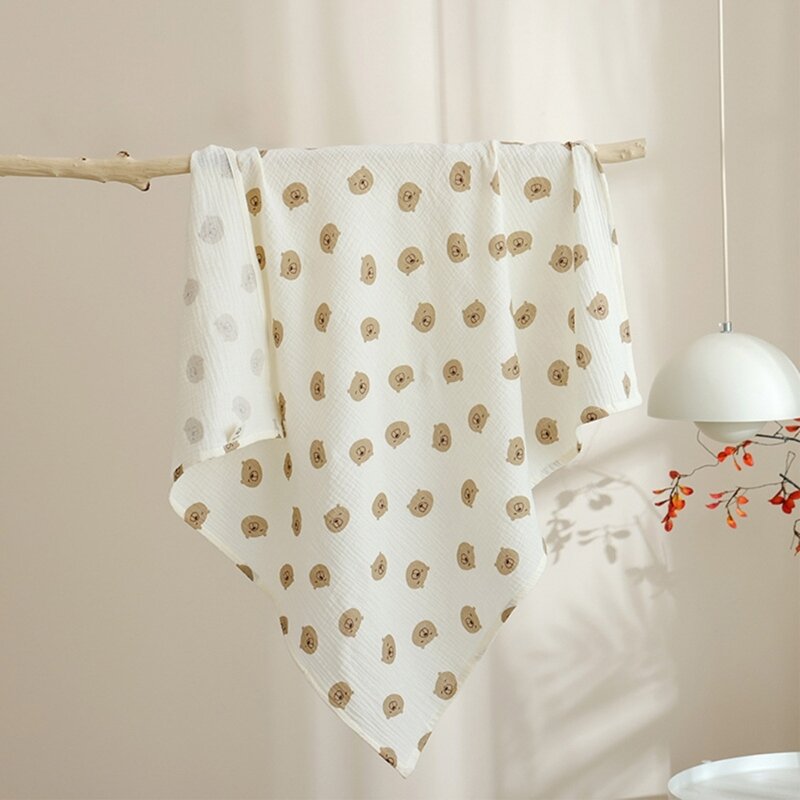 Toalla para bebé 77HD, manta envolvente ultraabsorbente algodón para niños pequeños y recién nacidos