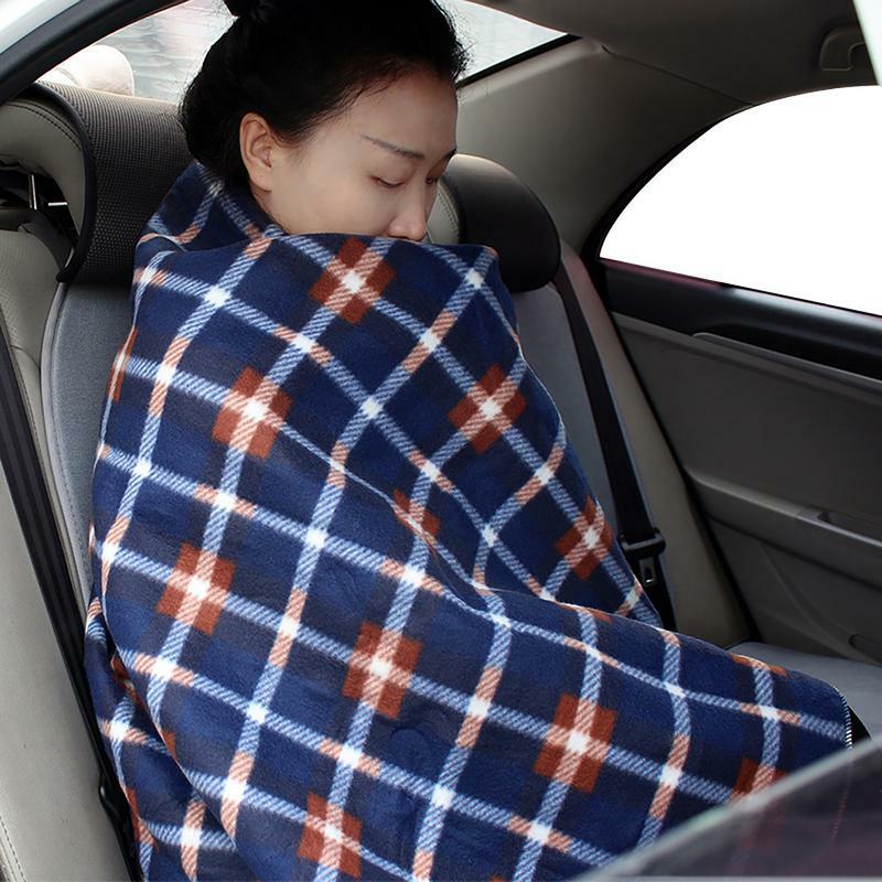 Cobertor elétrico do aquecimento do carro, Cobertor de aquecimento do termostato, Auto aquecedores do corpo, Inverno quente, ao ar livre, 12V