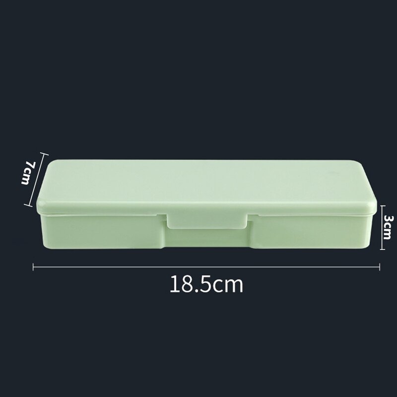 18,8 см * 7 см * 3 см Красочный прямоугольный пластиковый ящик для хранения инструментов для ногтей винтовой Чехол Органайзер контейнер для хранения предметов для дизайна ногтей