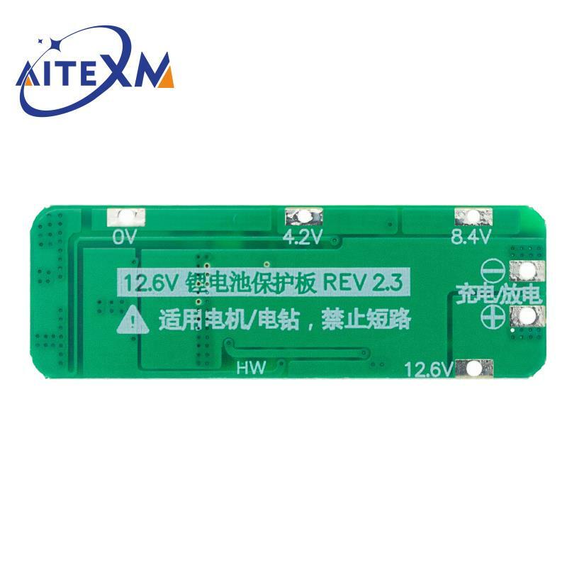 3S 20A Li-Ion Lithium แบตเตอรี่18650เครื่องชาร์จ PCB BMS Protection Board 12.6V 59X20X3.4mm โมดูล