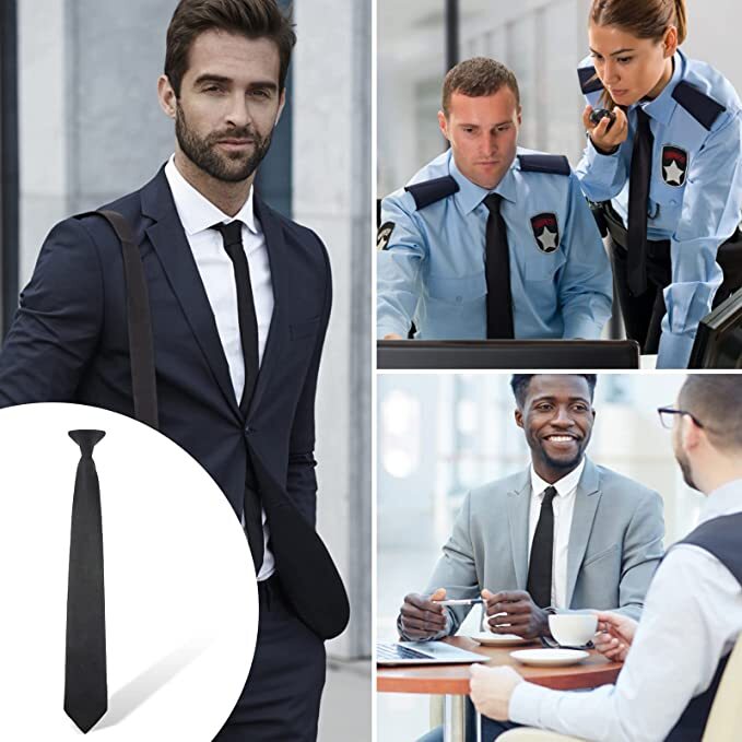 Corbatas preatadas con correa para el cuello, corbata de seguridad para portero, uniformes, ropa