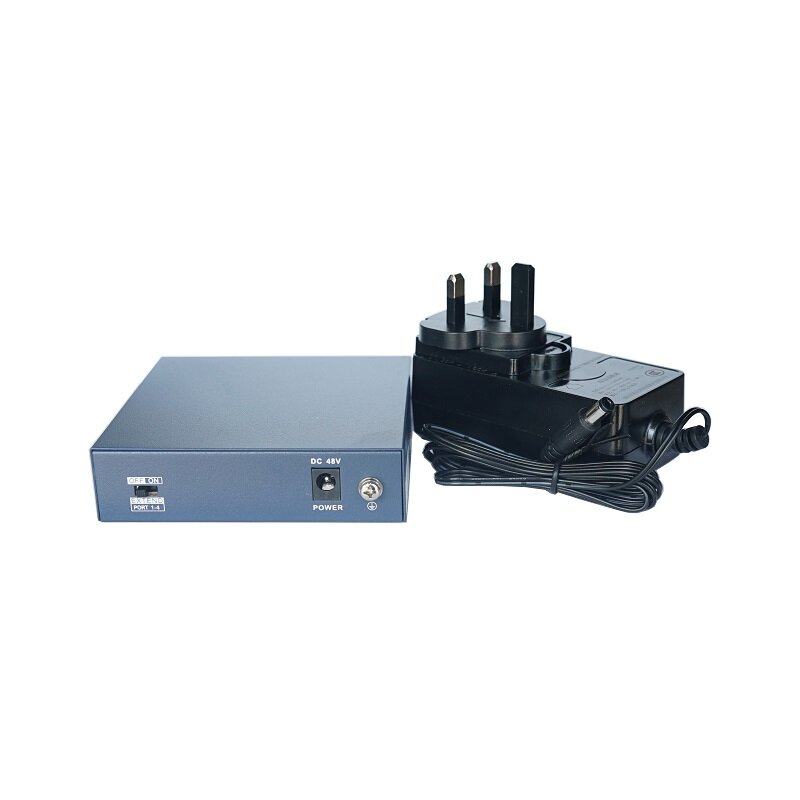 HIK 4CH przełącznik PoE LAN przełącznik sieciowy, DS-3E0105P-E/M niezarządzalny przełącznik PoE LAN
