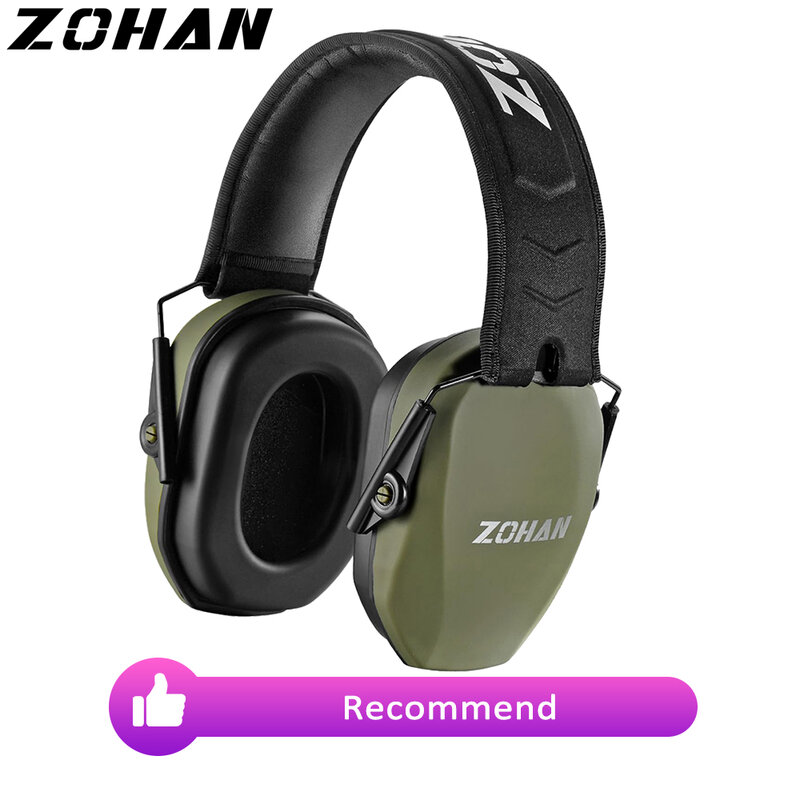 Zohan-Earmuffs passivos de segurança, Protetores auditivos para fotografar NRR 27dB, redução de ruído, fone de ouvido insonorizado