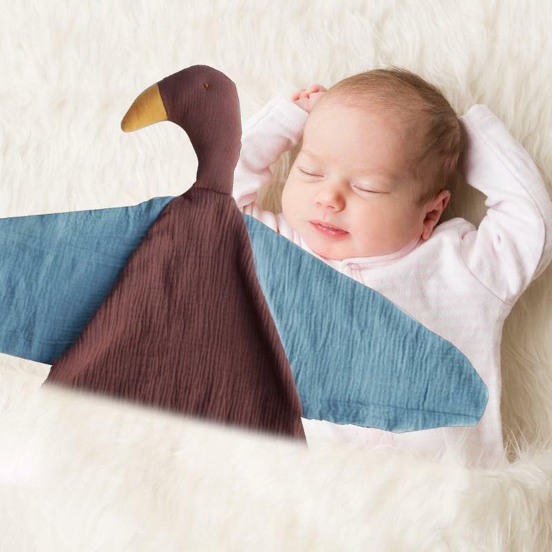 Cuddle Duck Blanket Portable Cuddly Blanket Towel Comforter Multifunctional Babies Comforter Cotton Baby Cuddly Toys Baby