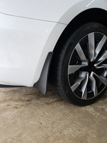 Für Tesla Modell 3 2014-2018 Highland 4 Stück Kotflügel klappen Kabinen faser Kotflügels chutz Anti-Sand Spritz kotflügel Zubehör