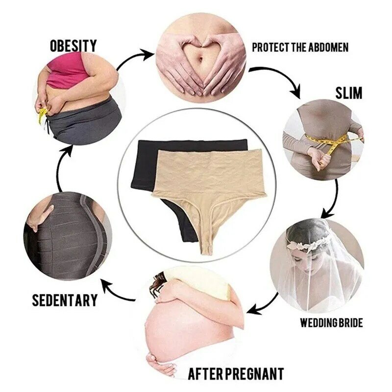 البطن السيطرة على النساء عالية الخصر ثونغ محدد شكل الجسم بعقب رافع ملابس داخلية انظر من خلال سراويل داخلية