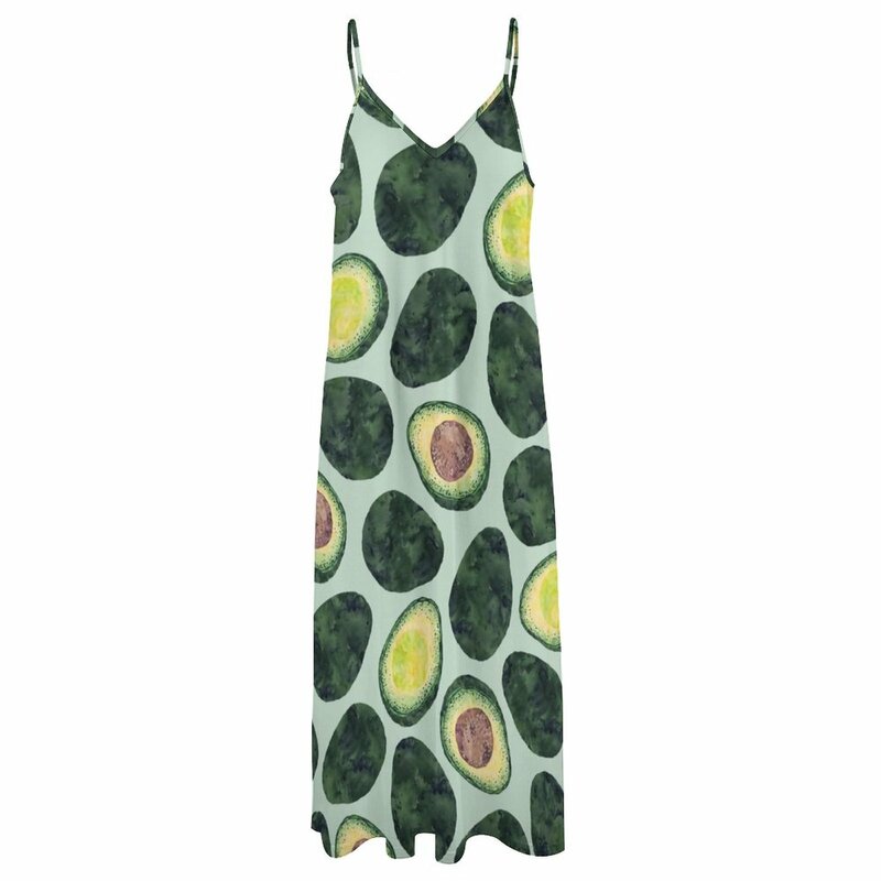女性用ノースリーブドレス,avocadoデザイン,長袖,シームレス