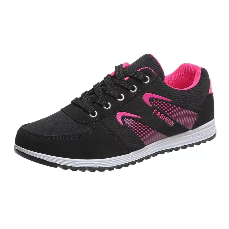 Женские кроссовки на платформе, сетчатые дышащие кроссовки на шнуровке, повседневная обувь для бега, для весны, 2024