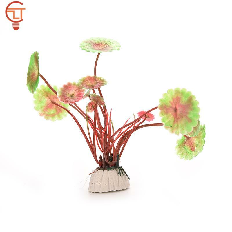 人工プラスチック製の水生植物の装飾,水族館の装飾,植物の水槽,花の装飾,水生のアクセサリー