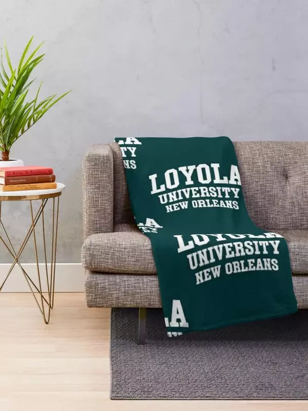 Loyola大学-新しいyorkocスローブランケット、ソファキルト、掛け布団、ピクニックブランケット