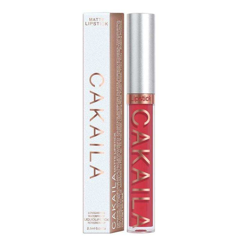 CAKAILA Nude Liquid Lipstick Set Velvet Matte Lip Gloss Cosmetic Lipstick Sexy Women Red Lipstick Nude Lasting Long Waterpr J3X4