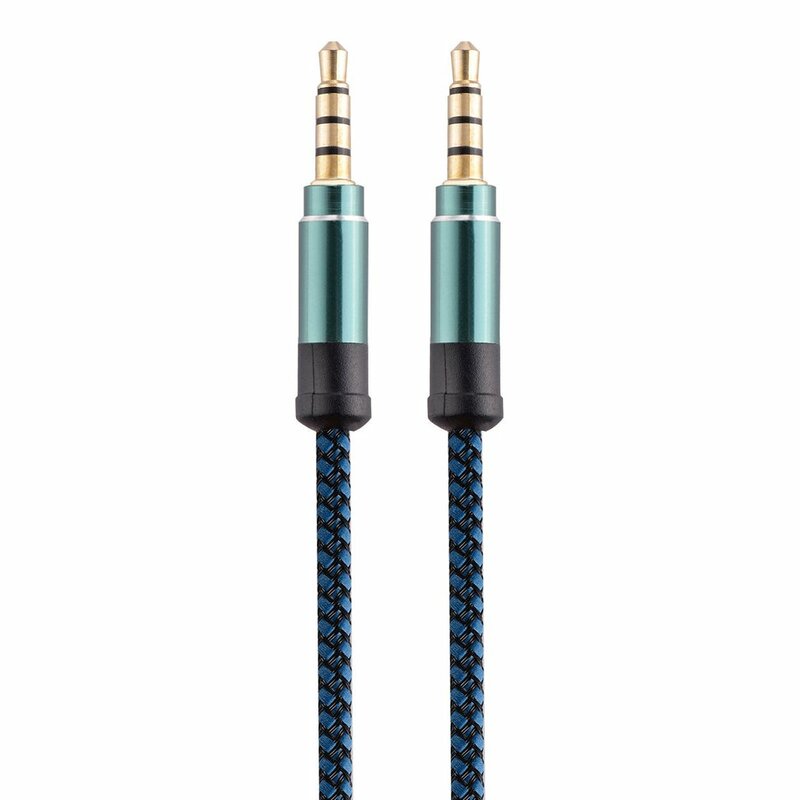 AUX-кабель 1,5 м/3 м 3,5 мм, аудиокабель 3,5 мм, разъем для динамика, круглый плоский плетеный провод, шнур для телефона, наушников