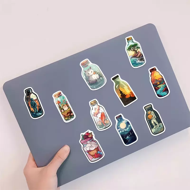 50 szt. INS stylowe butelki światowej naklejki Graffiti walizki laptopy na telefon komórkowy gitara kubek wody dekoracyjne naklejki