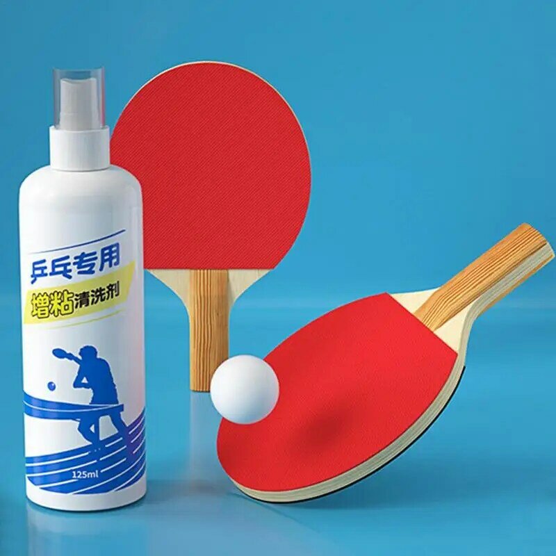 Pembersih raket tenis meja, peralatan perawatan Bet Ping-Pong 4.2 Oz, perawatan dayung tenis meja, agen karet dan pembersih kayu untuk