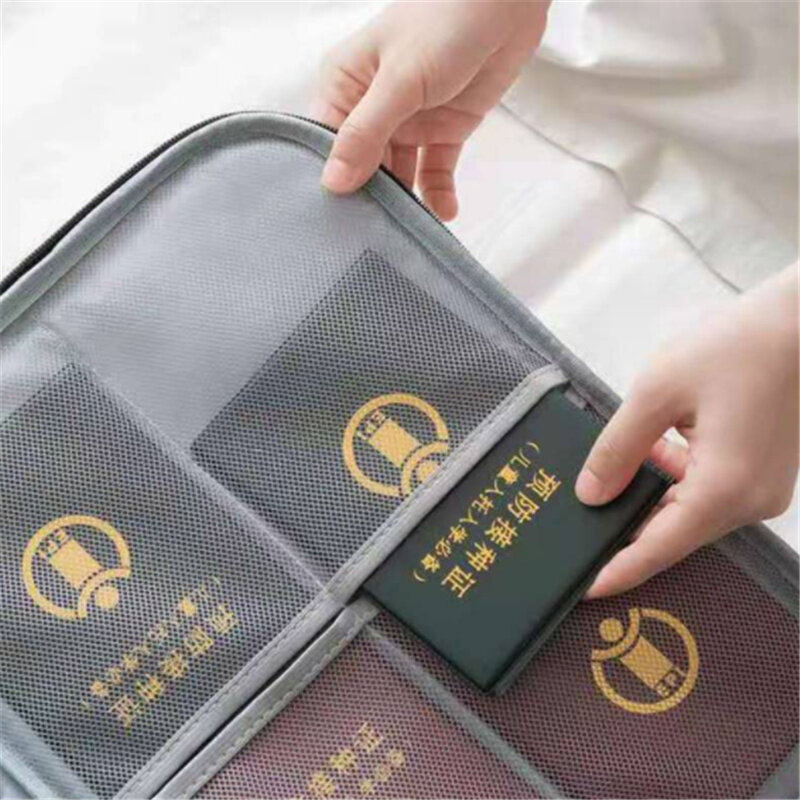 Portadocumenti portadocumenti portadocumenti A4 portadocumenti da donna da uomo portamonete Passport Home Safe Functional File Storage Case