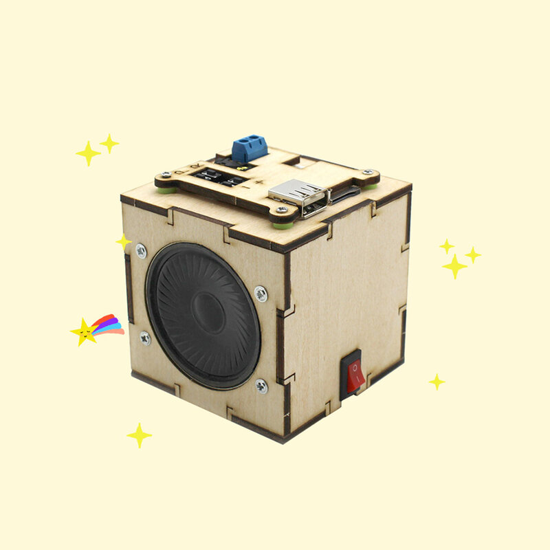 DIY Wooden Speakers Ecational Science DIY Toys Assembly Building STEM Education Toy for Children